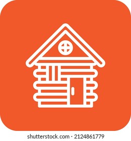 Cabin Vector Icon Design Illustration