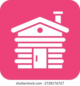 Ilustración de diseño de icono de Vector de cabina
