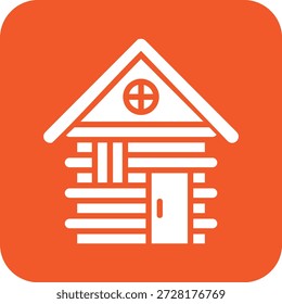 Ilustración de diseño de icono de Vector de cabina