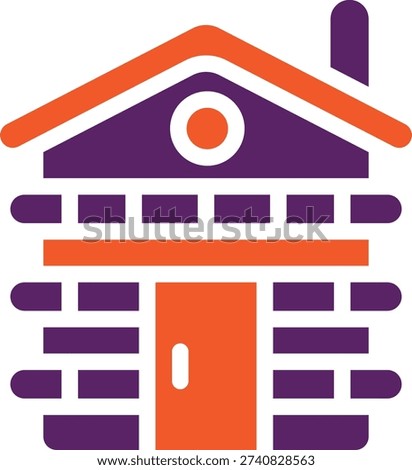 Cabin Vector Icon Design Illustration