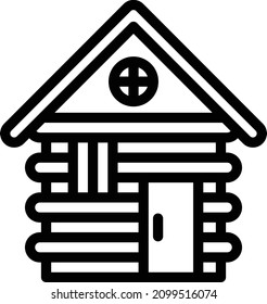 Ilustración de diseño de iconos de vectores de cabina