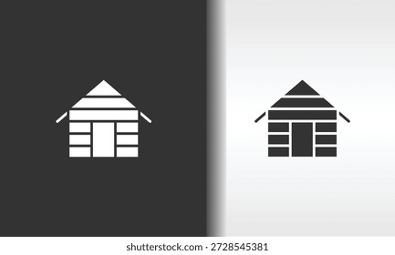 Ilustración De Símbolo Aislado De Vector, Icono O Logotipo De Cabina