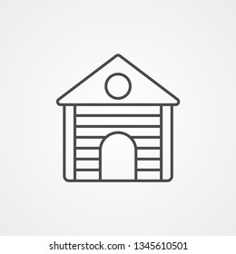 Cabin vector icon sign symbol
