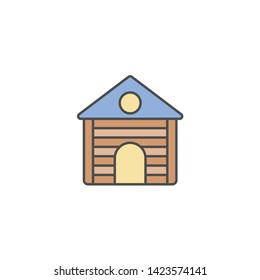 Cabin vector icon sign symbol