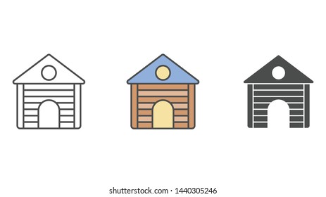 Cabin vector icon sign symbol