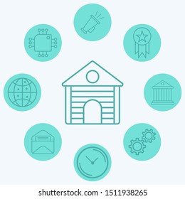 Cabin vector icon sign symbol