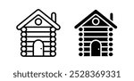 Cabin vector icons. illustration EPS10