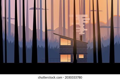 The cabin in the woods