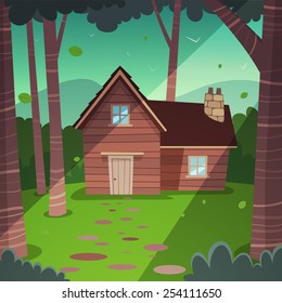 Cabin in woods