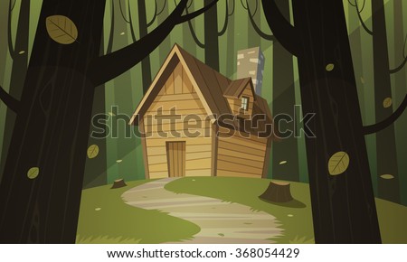Cabin in woods
