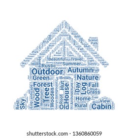 cabin word cloud. tag cloud about cabin.