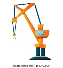 Cabine crane icon. Cartoon of cabine crane vector icon for web design isolated on white background