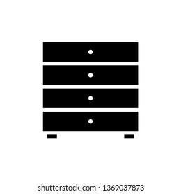 Cabinet, archive icon vector sign pictogram symbol logo illustration.