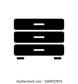 Cabinet, archive icon vector sign pictogram symbol logo illustration.