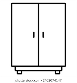 Cabinet, Basic Furniture icon in thin line style