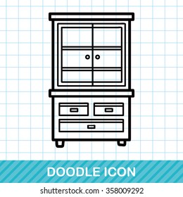 Cabinet closet doodle