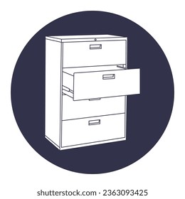 Cabinet cupboard icon vector designtemplate