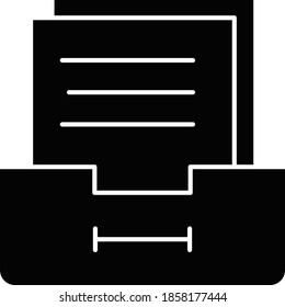 Icono de Gabinete y documentación de negocios y tecnología. 