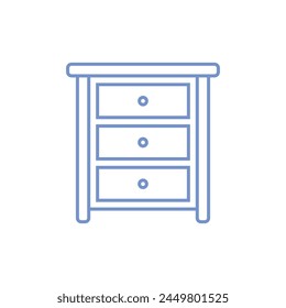 Cabinet Drawers Icon Vector Template Illustration Design