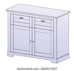 Gabinete, Ilustraciones elegantes del diseño interior para el hogar, el hotel, la oficina y el departamento