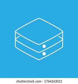 ilustración de diseño plano de gabinete en estilo mininali
