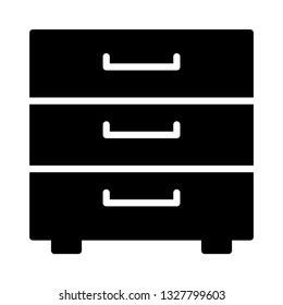 cabinet glyph icon 