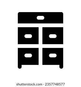 cabinet glyph icon. vector icon for your website, mobile, presentation, and logo design.