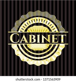Cabinet golden emblem