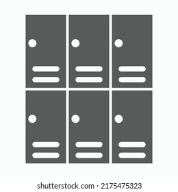 cabinet icon, closet vector, locker illustration