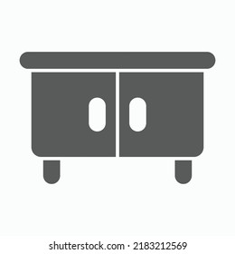 cabinet icon, closet vector, locker illustration