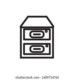 cabinet icon design logo template