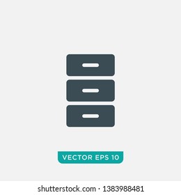Cabinet Icon Design, Vector EPS10