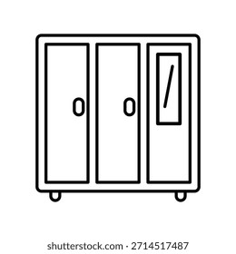 ícone do gabinete ilustração vetor modelo de design