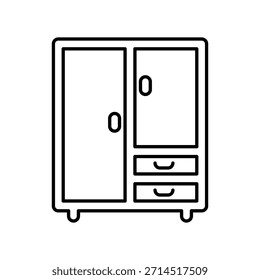 ícone do gabinete ilustração vetor modelo de design