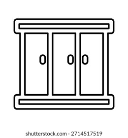 ícone do gabinete ilustração vetor modelo de design