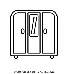 Plantilla de diseño de Vector de ilustración de icono de gabinete