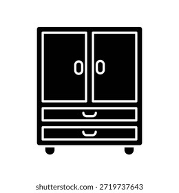 ícone do gabinete ilustração vetor modelo de design