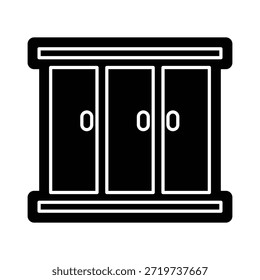 ícone do gabinete ilustração vetor modelo de design