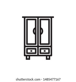 Cabinet Icon Ilustration - vector,Eps10.