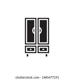 Cabinet Icon Ilustration - vector,Eps10.