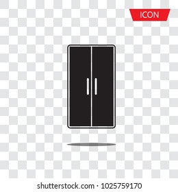 Cabinet icon isolated on transparent background.