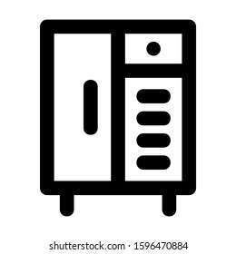 cabinet icon isolated sign symbol vector illustration - high quality black style vector icons
