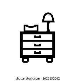 cabinet icon or logo isolated sign symbol vector illustration - high quality black style vector icons
