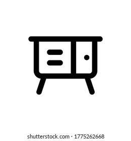 Cabinet Icon Logo Template Vector Illustration Design