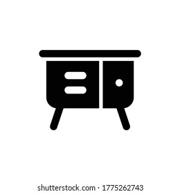 Cabinet Icon Logo Template Vector Illustration Design