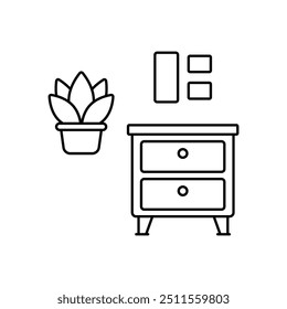 Cabinet icon ready to use vector illustration