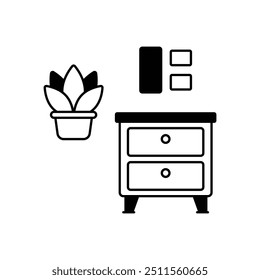 Cabinet icon ready to use vector illustration