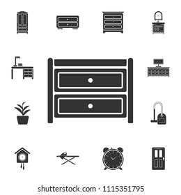 Cabinet icon. Simple element illustration. Cabinet symbol design from Home Furniture collection set. Can be used for web and mobile on white background