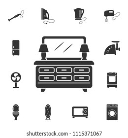 Cabinet icon. Simple element illustration. Cabinet symbol design from Home Furniture collection set. Can be used for web and mobile on white background
