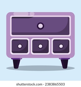 Cabinet icon. Subtable to place on hotel, interior, etc.